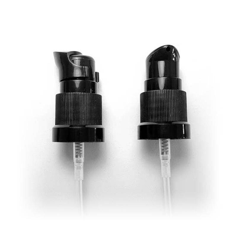 Lotion Pump Dispenser Cap - Black - Din18