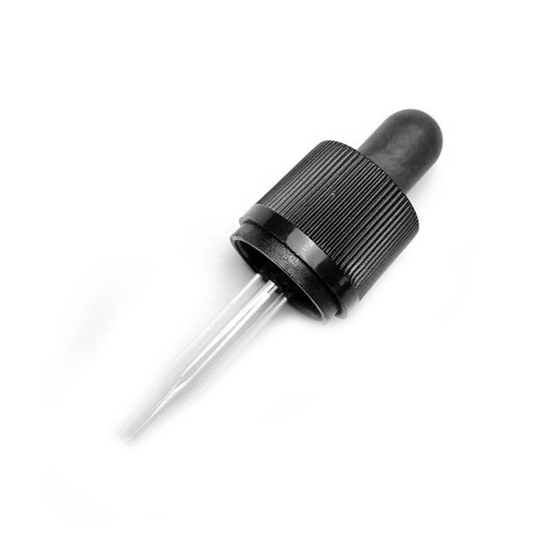 Pipeta gotero negra para botella 10 ml