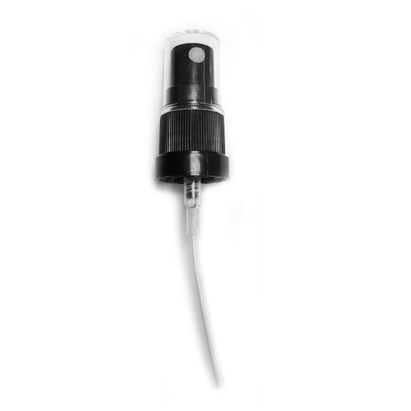 Tapón pulverizador negro para botella 10/30 ml DIN18