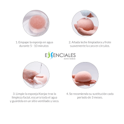 Esponja limpiadora facial