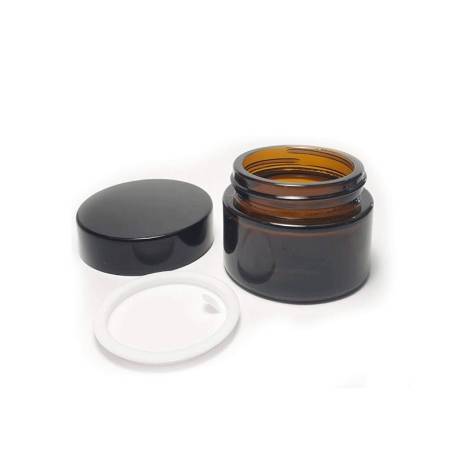 30 ml Amber Glass Jar with Cap