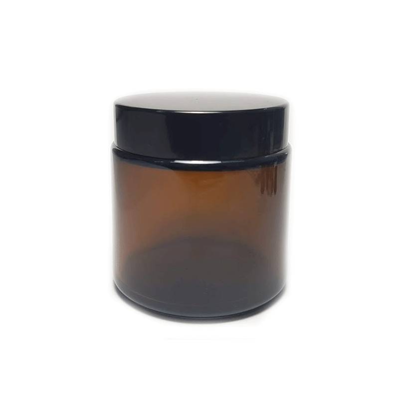 Frasco para crema vidrio ámbar 100 ml