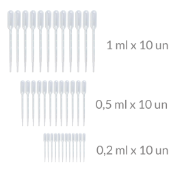 Pipetas plástico pack 30 un