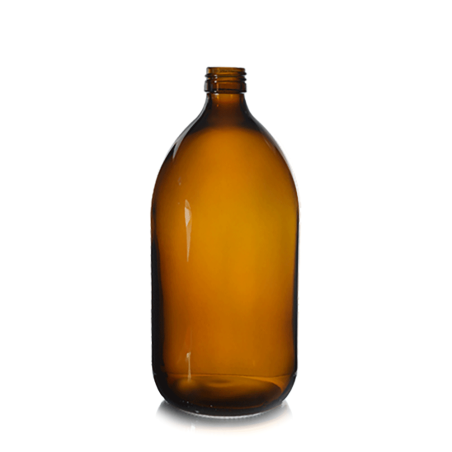 1 Litre Bottle - Glass - Amber Color - Din28