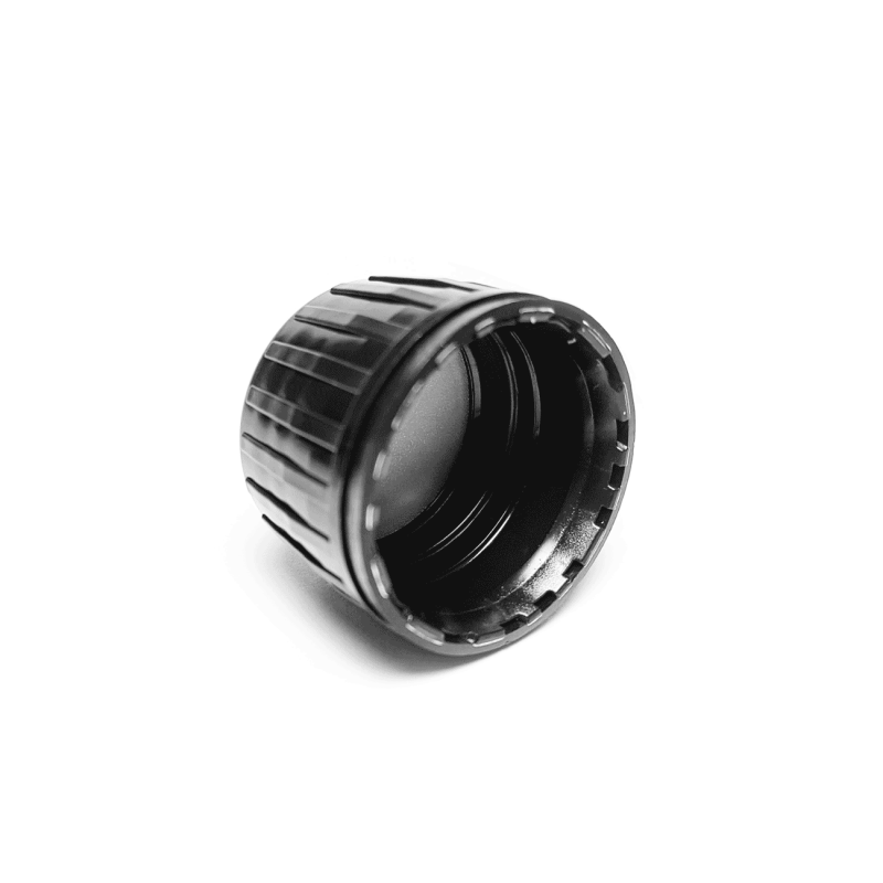 Cap with Liner - Black - Din28 - Tamper ring