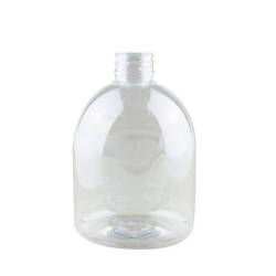 Transparent plastic bottle for soaps, 500 ml