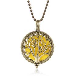 Colar de Aromaterapia - Árvore da Vida Dourada