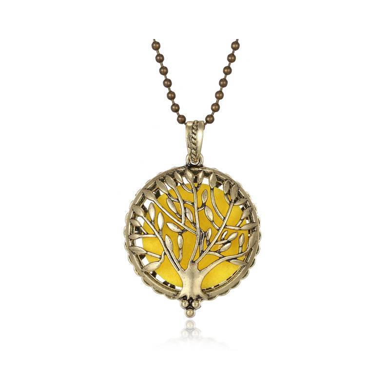 Colgante Aromaterapia dorato - Albero della Vita | Essenciales