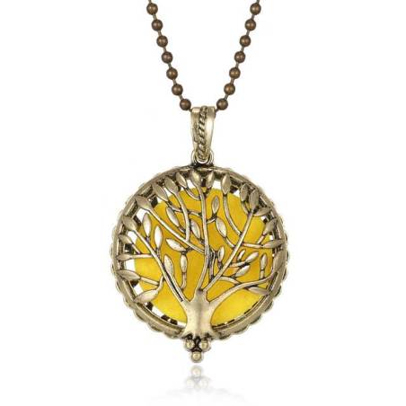 Aromatherapy Pendant - Golden Tree of Life