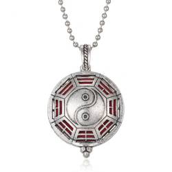 Collana con diffusore pendente Medaglione Yinyang aromaterapia| Essenciales.com