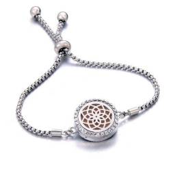 Aromatherapy Chain Bracelet - Lotus Flower