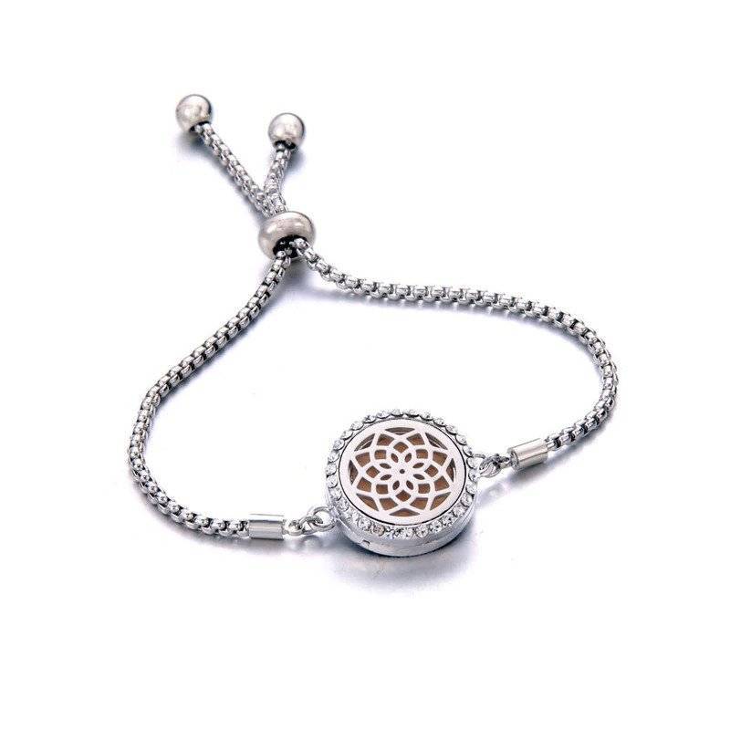 Aromatherapy Chain Bracelet - Lotus Flower