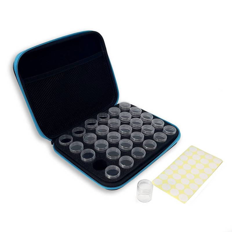 Pacote Estojo + 30 frascos para creme