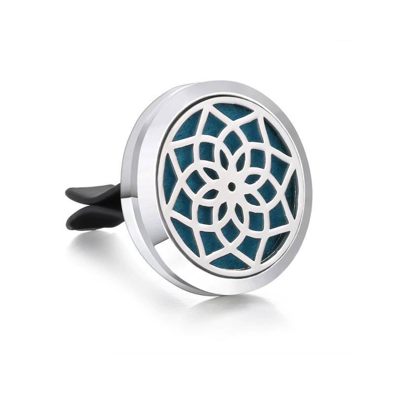 Medalhão aromaterapia carro - Flor de Lótus