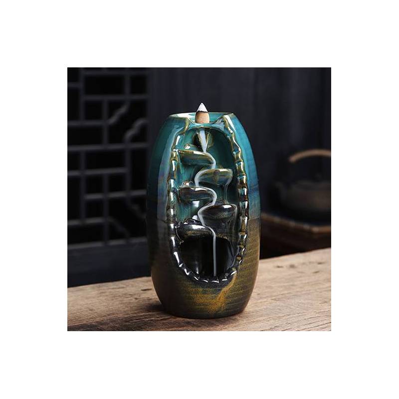 Incense Burner - River and Mountain Design