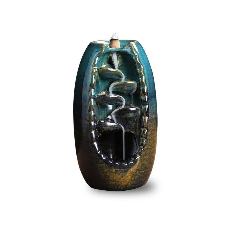 Incense Burner - River and Mountain Design