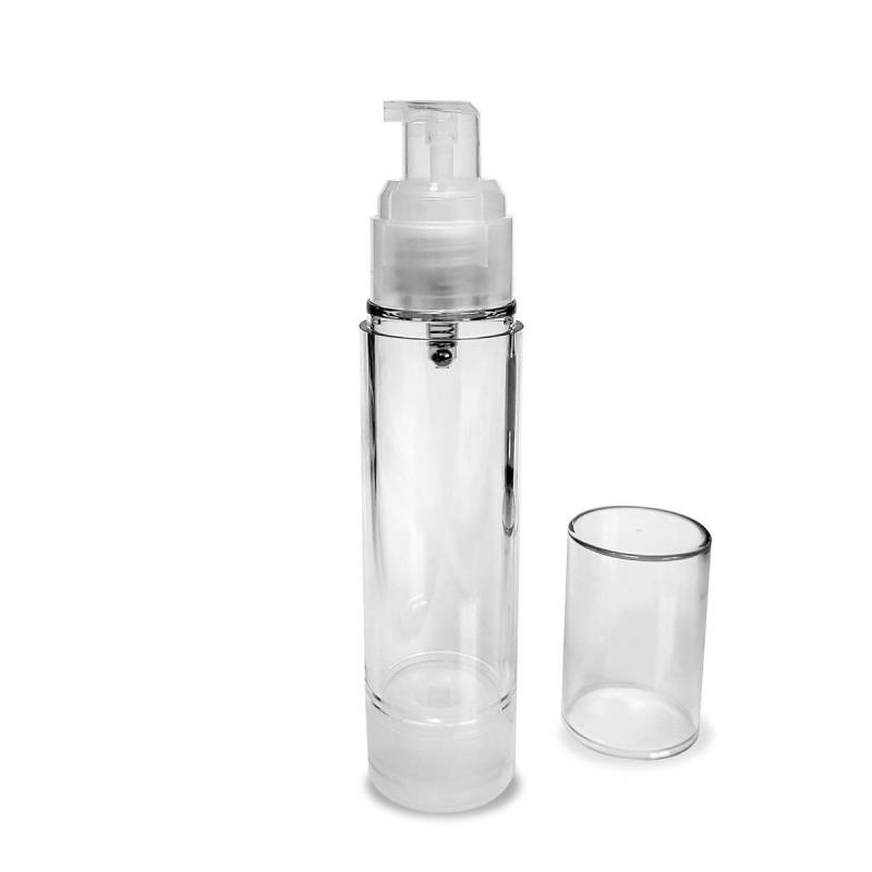 Airless-Flasche mit Dosierkopf Serum / Lotion Transparent 50 ml