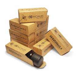 Caja kraft para botella - Pack 10 un