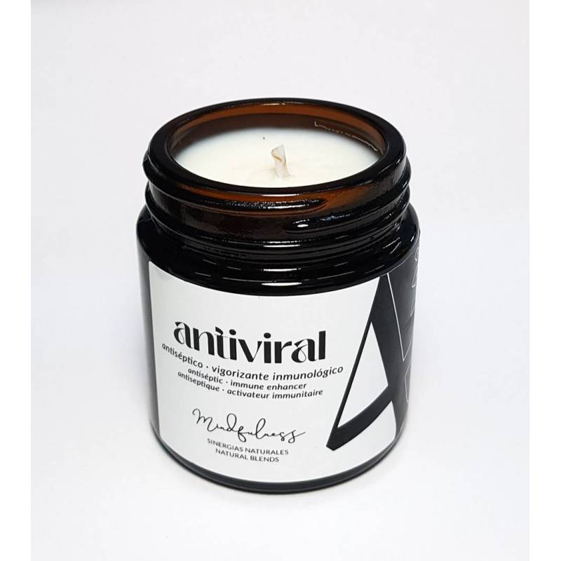 Bougie d'aromathérapie avec huiles essentielles Antiviral