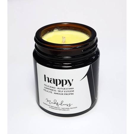Vela aromaterapia Feliz