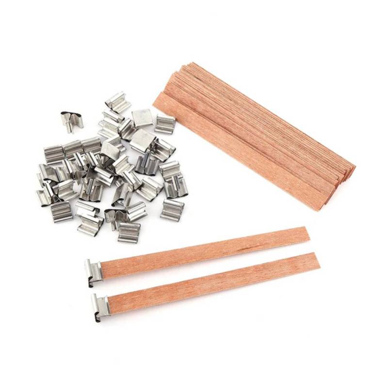 Mèche en bois pour bougies (pack de 10 unités)