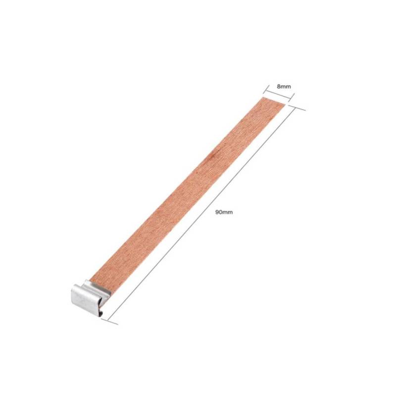 Holzdocht für Kerzen (Packung mit 10 Stück)