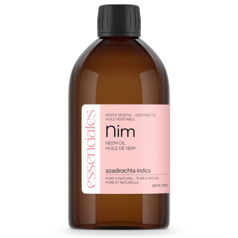 Aceite de Nim (neem, azadirachta indica), 100% natural, 500 ml