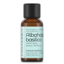 Sweet Basil Essential Oil, 100% pure & natural, includes pipette dropper, 30 ml.