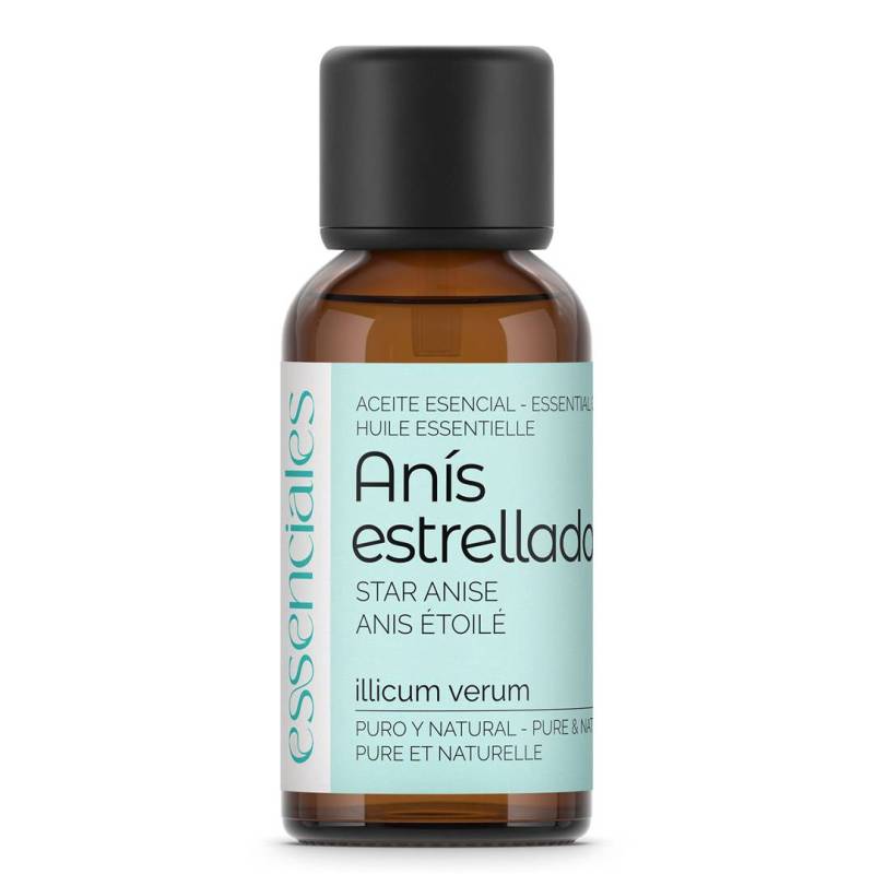 Aceite esencial de Anís estrellado o badiana, 100% puro y natural, 30 ml.