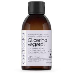 Glicerina vegetal VG de calidad superior. Certificación USP Ph/Eur, 200 ml