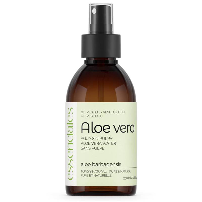 Agua de Aloe Vera (gel sin pulpa), 100% natural, 200 ml.