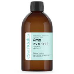 Aceite esencial de Anís estrellado o badiana, 100% puro y natural, 500 ml.