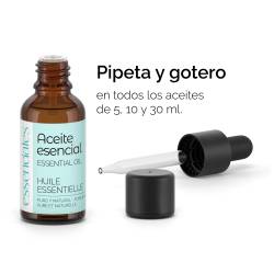 Tapón con gotero y pipeta en todos nuestros aceites de 5, 10 y 30 ml.