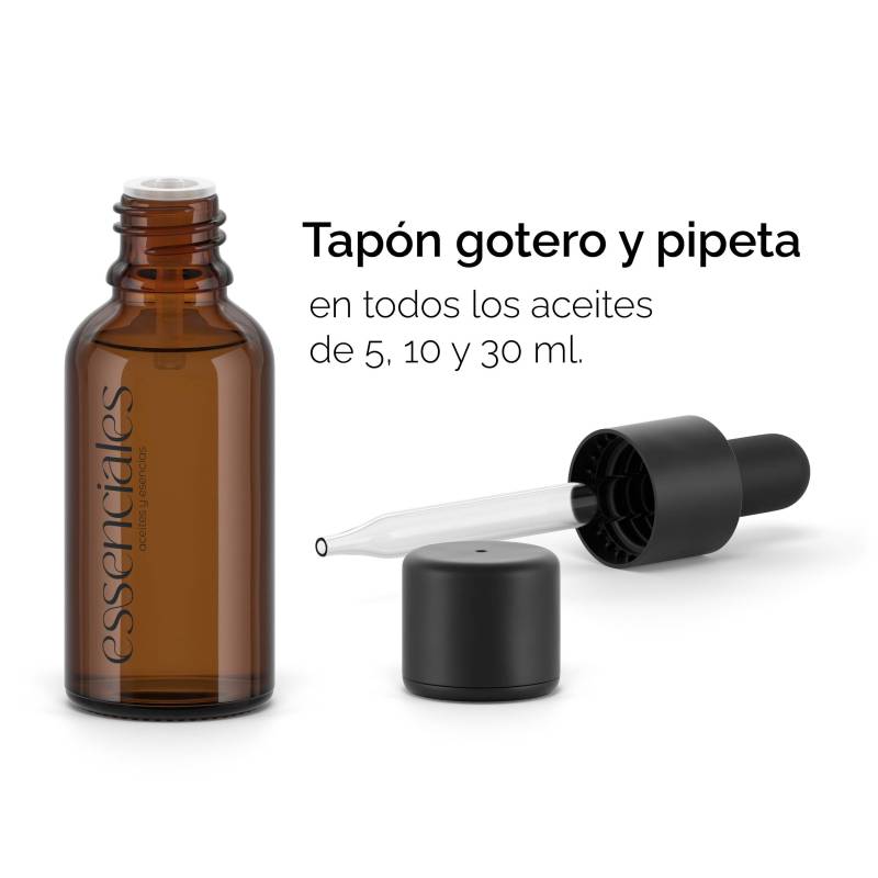 Tapón pipeta incluido en formatos de 10 y 30 ml.