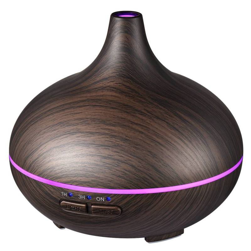 Difusor ultrassônico óleos essenciais com luz e temporizador 400 ml - ESSENMAX