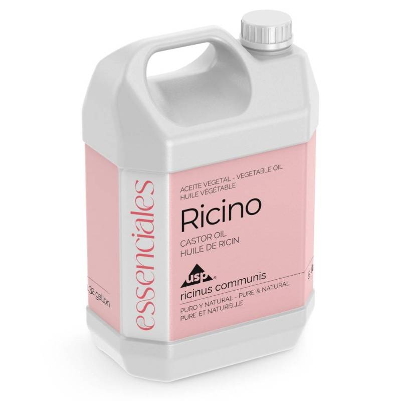 Virgin cold pressed Castor Oil, 100% pure & natural food grade USP + PhEUR premium quality, 5 litres.