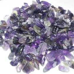Gravilla pulida de piedra amatista, 80 g. Perfecta para aromaterapia, roll-on, sanación, etc.