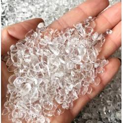 Gravilla pulida de cristal de cuarzo, 80g. Ideal aromaterapia, roll-on, sanación, etc.