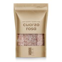 Gravilla pulida de cuarzo rosa, 80g. Ideal aromaterapia, roll-on, sanación, etc.