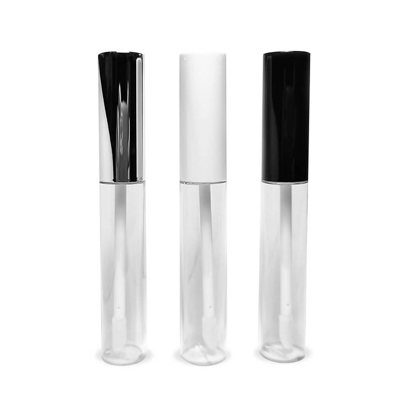 Lippenpinselröhrchen mit Trichter und Abstreifer. Packung mit 3 Stück.