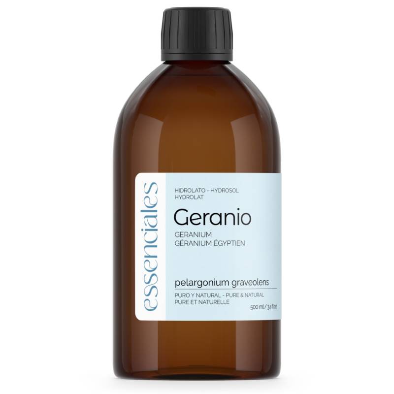 Agua de Geranio, hidrolato 100% puro y natural, 500 ml.