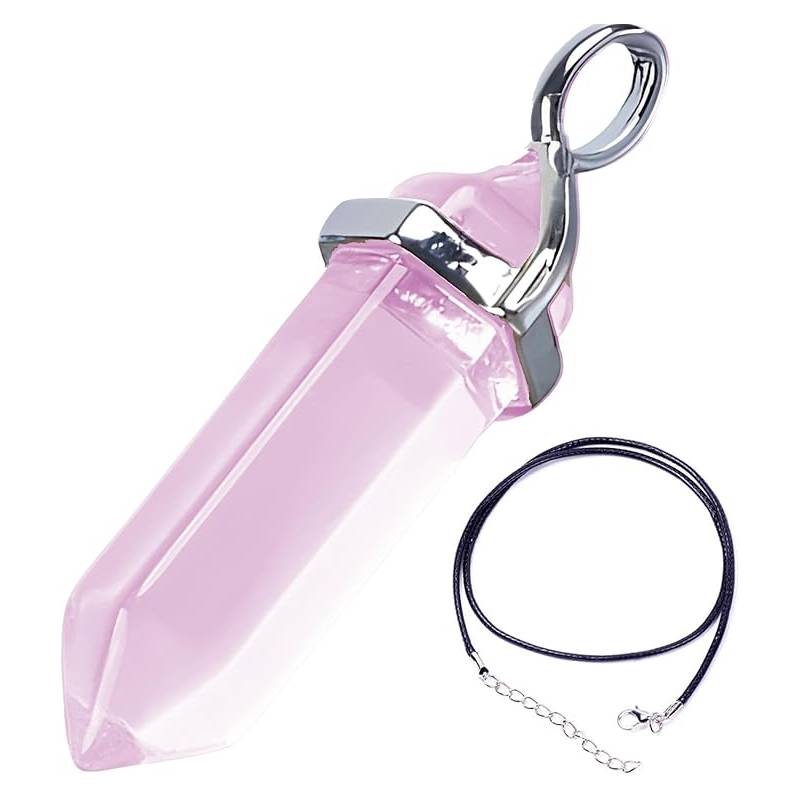 Pendentif en Quartz Rose pour la Guérison Émotionnelle