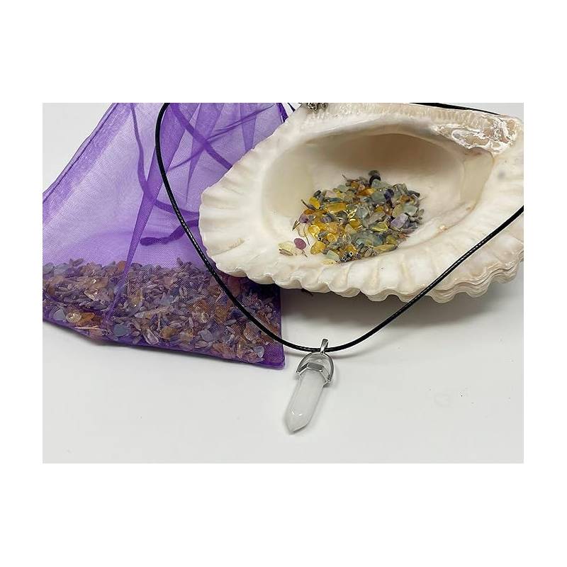 Pendentif Quartz Blanc