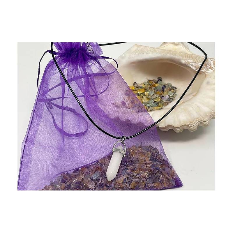 Pendentif Quartz Blanc