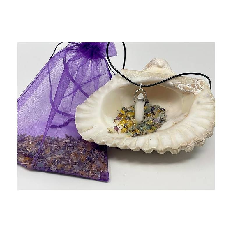 Ciondolo Quarzo Bianco