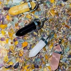 Pendentif Quartz Blanc