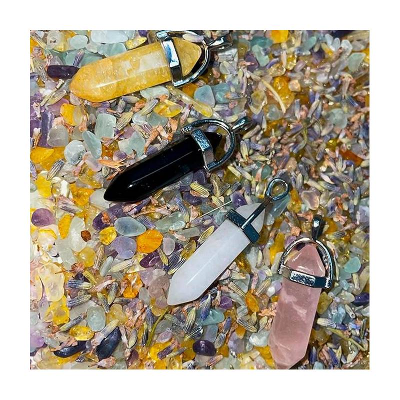 Ciondolo Quarzo Bianco