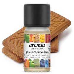 Aroma de galleta Caramelizada toque canela, tipo speculoos (popularmente conocida como galleta lotus), 10 ml