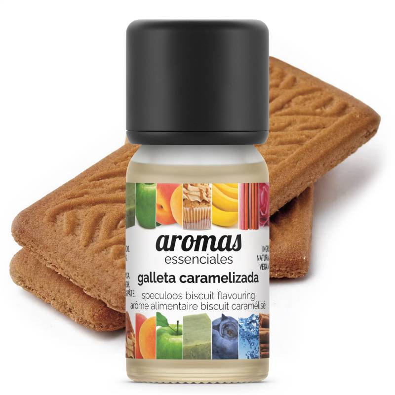 Aroma de galleta Caramelizada toque canela, tipo speculoos (popularmente conocida como galleta lotus), 10 ml