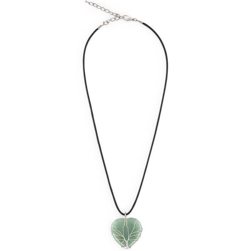 Colgante de Aventurina verde natural, atrae prosperidad y crecimiento personal.
